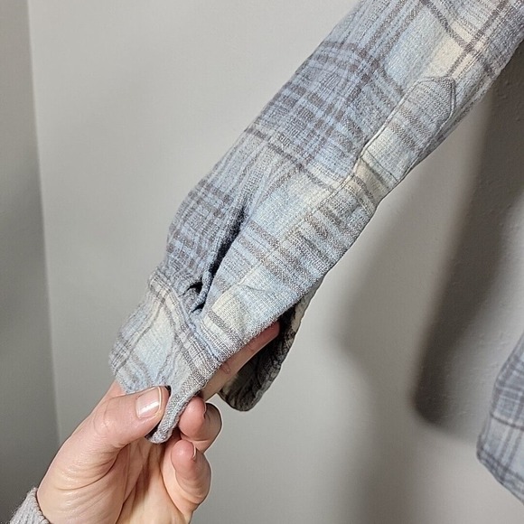 Vtg Pendleton 100% Pure Virgin Wool Shirt White Blue RN 29685 Men's Size Medium - Picture 12 of 15